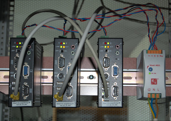 the new NTP servers with their power supply