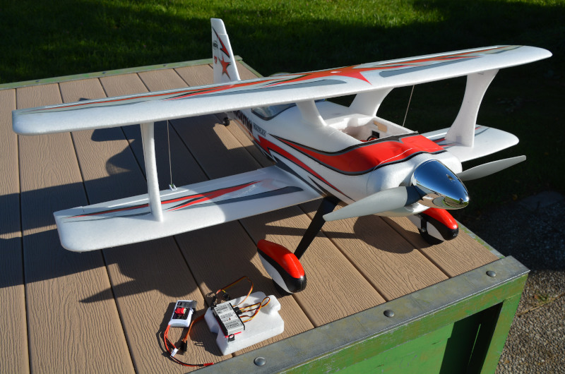 telemetry sensors and the biplane