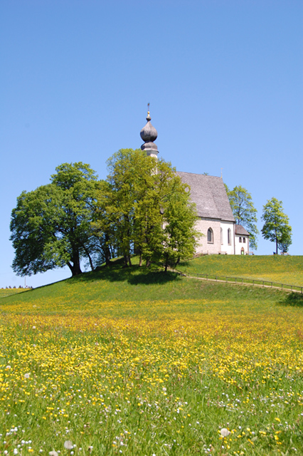 the little church in Ettendorf, close to Traunstein